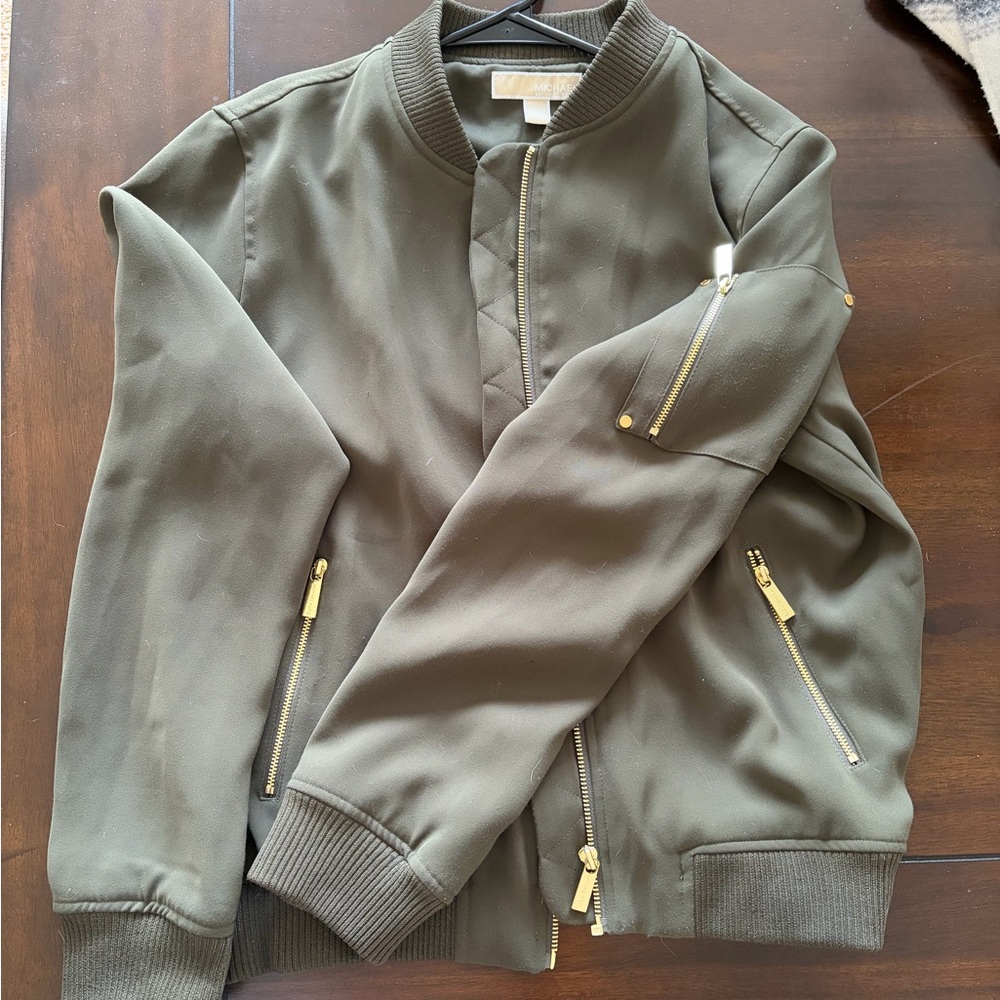 MICHAEL Michael Kors Olive Bomber Jacket